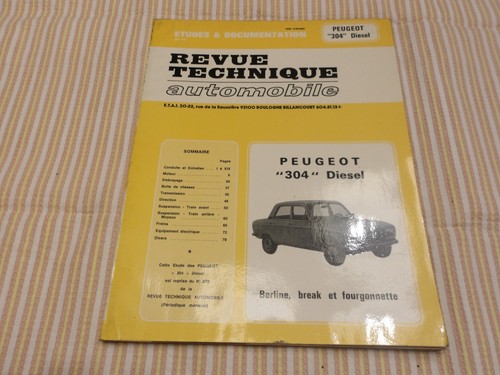 Revue technique peugeot 304 - revue,