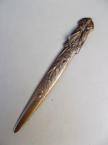 Ancien coupe papier bronze - coupe,