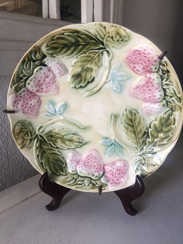 Ancienne assiette barbotine - assiette,