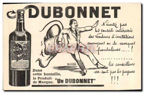 Publicité dubonnet - publicité, —
