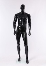 Mannequin de Vitrine Homme Schick Moderne XM11-H Noir Brillant Abstrait