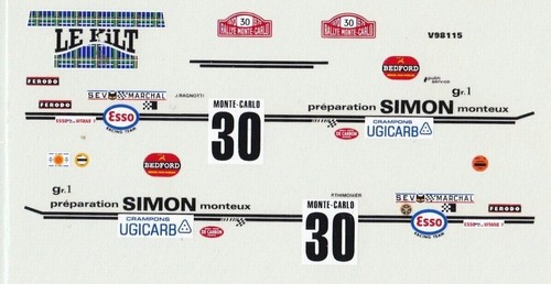 Décalcomanie decals rallye - decals,