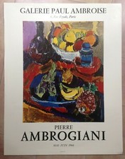 PIERRE AMBROGIANI 1966 AFFICHE