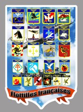 AUTOCOLLANT BLASON AERONAVALE FLOTTILLE française Rafale corsair STICKER FZ045