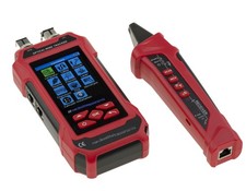 Testeur réseau (longueur continuité) et fibre (VFL, Powermetre) MULTILINGUE