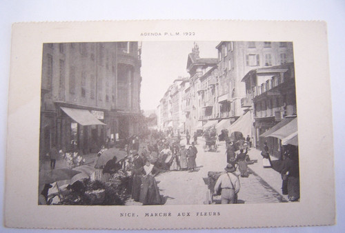 Cpa nice marché fleurs - nice,