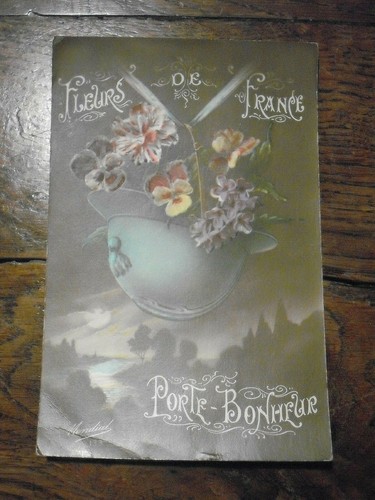 Carte postale porte - , bonheur
