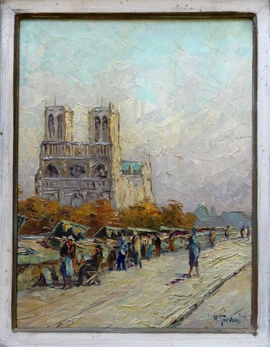 Tableau ancien huile paris - huile,