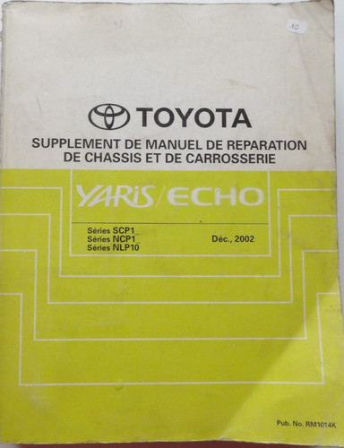 Manuel atelier toyota - toyota, yaris