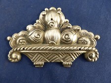 Ornement laiton Vase fleurs stylisé décoration meuble 9,2 x 6,1 cm