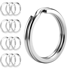 20Pcs Porte-clés 304,Anneaux