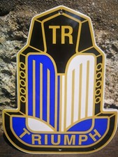 Plaque émaillée TRIUMPH TR Enamel Sign no