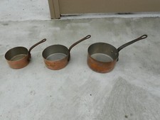 CASSEROLES EN CUIVRE ETAME