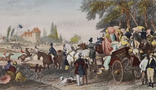 Estampe ancienne scène - , de