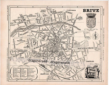 BRIVE - Plan de Ville Ancien -