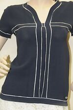 Neuf CHANEL Bleu Marine Blanc