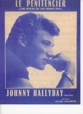 Johnny Hallyday  Partition "Le penitencier"   R@RE
