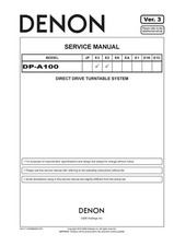 Service Manuel D'Instructions