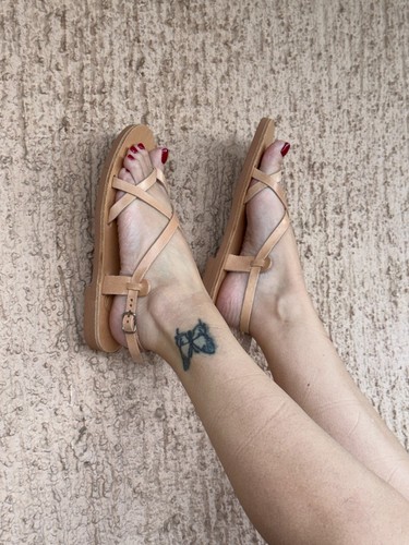 Sandales cuir minimalistes - en,