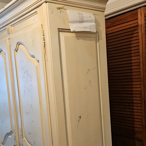 Painted armoire wardrobe - armoire,