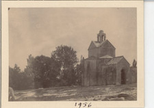 France, Arles, Chapelle de Charles Martel  Vintage citrate print.  Tirage citr