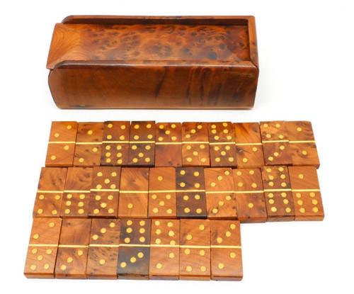 Boite dominos bois - -boite, &