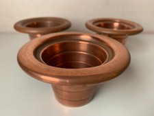 LOT 3 MINI POTS VINTAGE CUIVRE