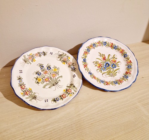 Lot assiettes en faïence - 2,