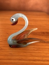 Cygne En Verre Murano Signé