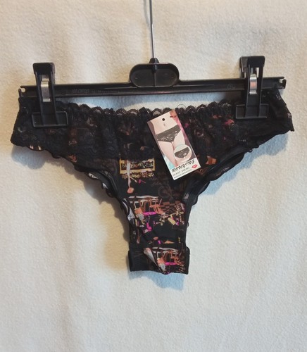 Tanga imprimé noir marron - noir, ou
