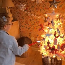 Contrôleur de lumière de Noël sans fil tactile activé batterie compacte 12 p