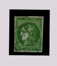 Timbre Emission Bordeaux 5 cts - 42b vert foncé 2ème état - TTB Cote 350 Euros