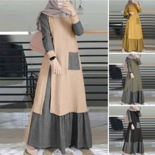 ZANZEA Womens Muslim Long