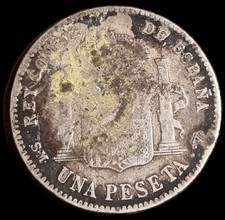 1 Peseta Alfonso XIII En