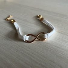 Bracelet Femme Infini Blanc Ou