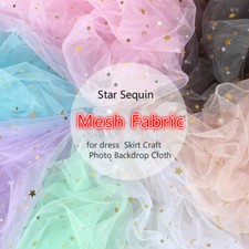 Maille Tulle Tissu Étoile