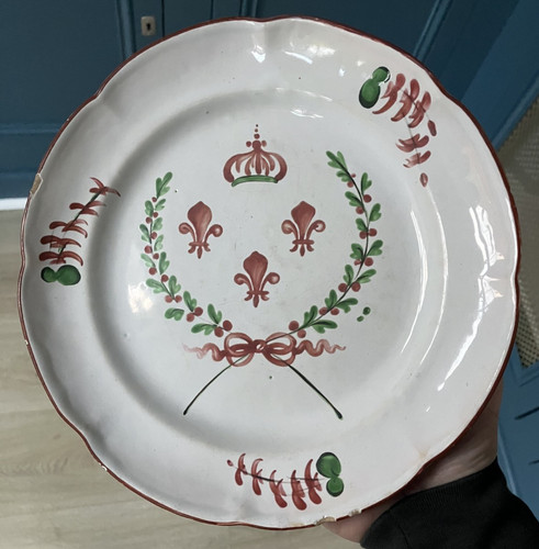 Ancienne assiette faience les - faience,