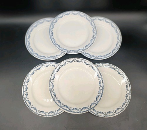 Assiettes dessert faïence - dessert, x6