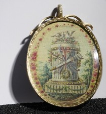 Médaillon pendentif gage d'amour Louis XVI vermeil - Benjamin Six Zix