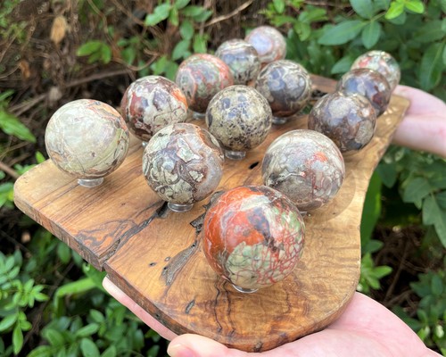 Rhyolite crystal sphere with - rhyolite,