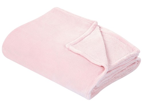 Couvre lit rose polyester - rose, en