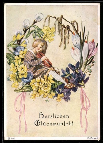 Carte postale artiste - carte, d'artiste
