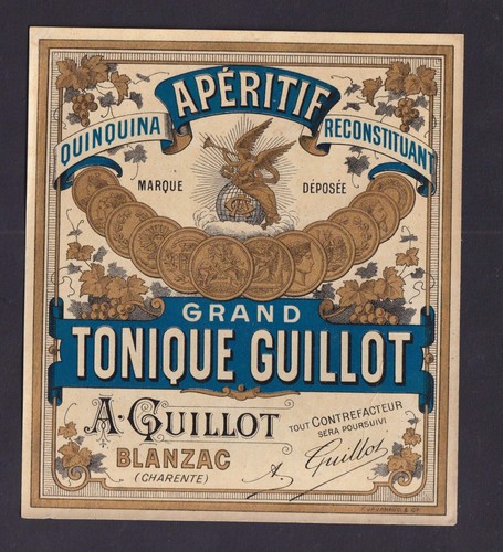 Ancienne étiquette alcool - étiquette,