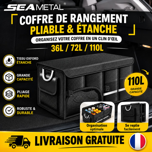 Coffre rangement voiture - coffre,
