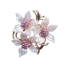  Broche Fleur Tissu Broches