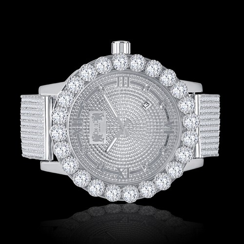 White gold tone fully - fully, icy