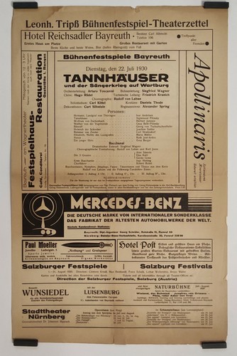 Bayreuth festival 1930 - bayreuth,