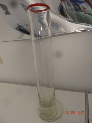 Vase verre signé - vase, christian