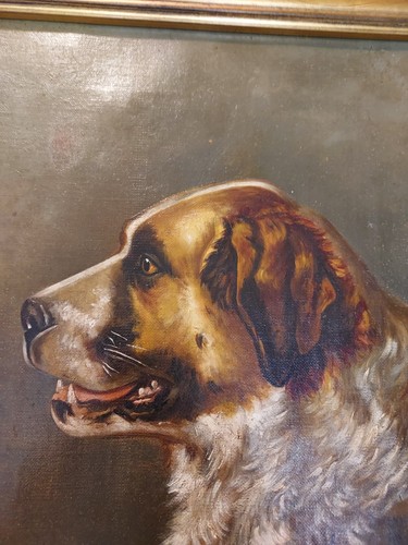 Antique bernard painting - antique, st.