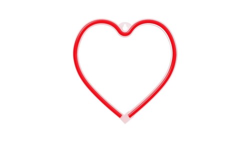 Néon led coeur rouge - néon,